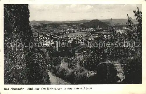 Bad Neuenahr Ahrweiler Blick aus den Weinbergen ins untere Ahrtal Kat. Bad Neuenahr Ahrweiler