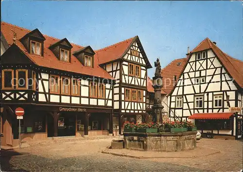 Michelstadt Malerwinkel Brunnen Kat. Michelstadt