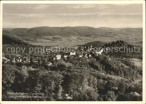 Lindenfels Odenwald Panorama Hoehenluftkurort Perle des Odenwaldes Kat. Lindenfels