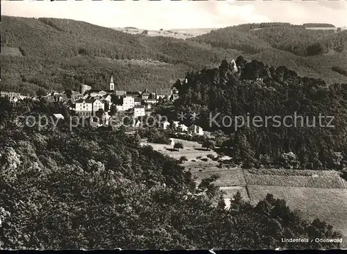 Lindenfels Odenwald Gesamtansicht Hoehenluftkurort Perle des Odenwaldes Kat. Lindenfels