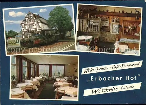 Weschnitz Hotel Pension Cafe Restaurant Erbacher Hof Kat. Fuerth