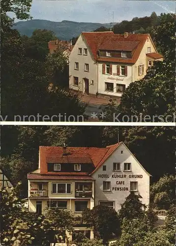 Lindenfels Odenwald Hotel Pension Kuehler Grund Luftkurort Kat. Lindenfels