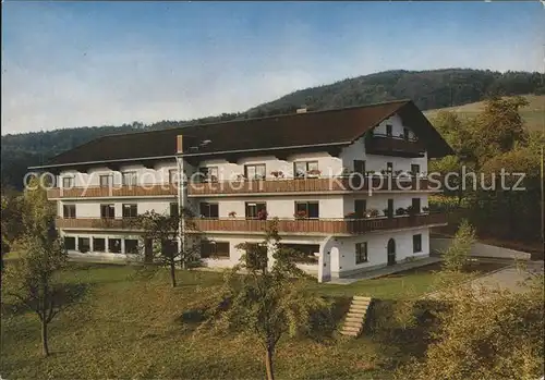 Schlierbach Bergstrasse Gaestehaus Tannenhof Klappkarte Kat. Lindenfels