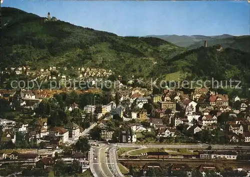 Weinheim Bergstrasse mit Wachenburg und Burgruine Windeck Kat. Weinheim