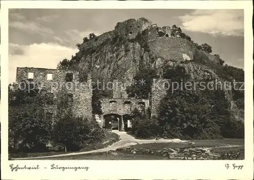 Hohentwiel Festung Burgeingang Eugenstor Groesste Burgruine Deutschlands Kat. Singen (Hohentwiel)