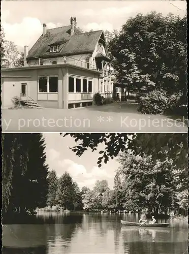 Lahr Schwarzwald Gasthaus zur Dammenmuehle Weiher Kat. Lahr