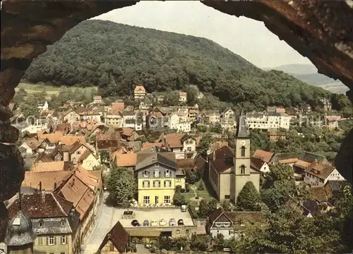 Lindenfels Odenwald Blick von der Burg Hoehenluftkurort Perle des Odenwaldes Kat. Lindenfels