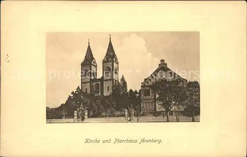 Arenberg Koblenz Kirche und Pfarrhaus Kat. Koblenz