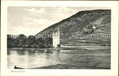 Bingen Rhein Maeuseturm Kat. Bingen am Rhein