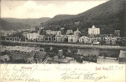 Bad Ems Villenseite Kat. Bad Ems