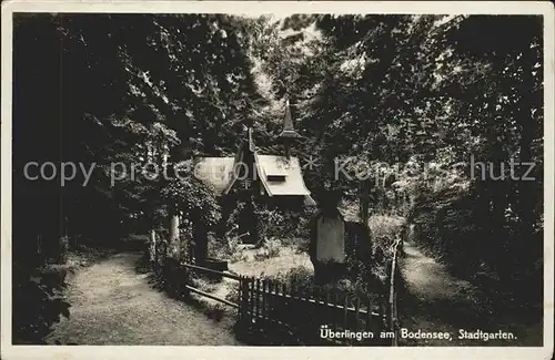 ueberlingen Bodensee Stadtgarten Kat. ueberlingen