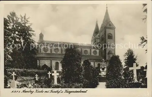 Arenberg Koblenz Kirche Friedhof Kriegerdenkmal  Kat. Koblenz