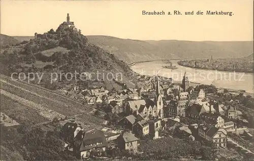 Braubach Rhein Marksburg  / Braubach /Rhein-Lahn-Kreis LKR
