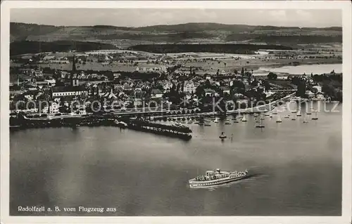 Radolfzell Bodensee Fliegeraufnahme Dampfer Kat. Radolfzell am Bodensee