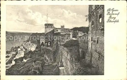 St Goar Partie auf der Burg Rheinfels Kat. Sankt Goar