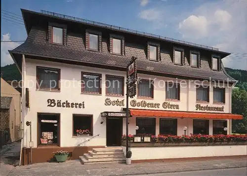 Kestert Rhein Hotel Restaurant "Goldener Stern" mit Baeckerei Kat. Kestert