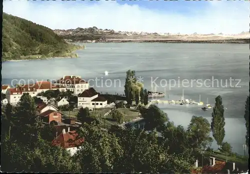 Ludwigshafen Bodensee mit Bahnhof Kat. Bodman Ludwigshafen