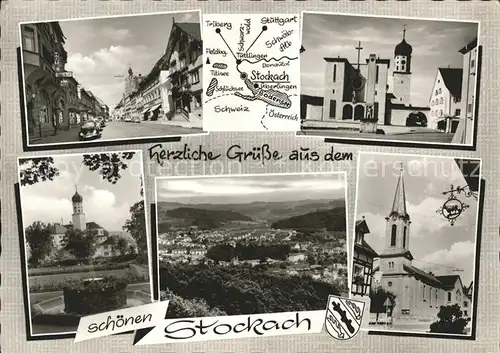 Stockach mit Kirche Kat. Stockach