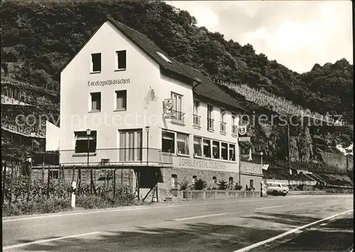 St Goarshausen Hotel Restaurant Cafe "Loreleyschloesschen" Kat. Sankt Goarshausen