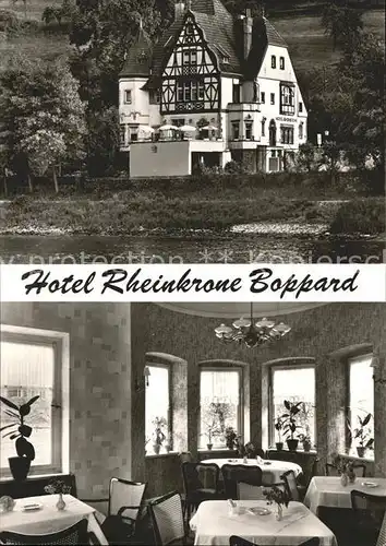Boppard Rhein Hotel Rheinkrone Kat. Boppard