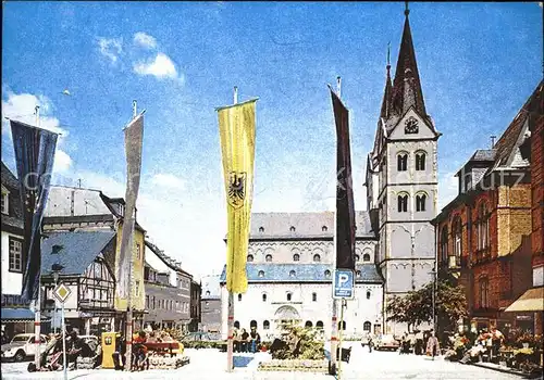 Boppard Markplatz mit Kirche Kat. Boppard