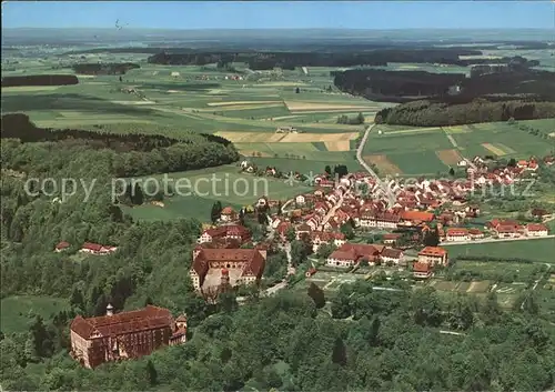 Heiligenberg Baden Luftaufnahme mit Schloss Kat. Heiligenberg