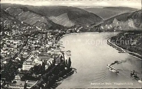 Boppard Fliegeraufnahme Rhein Panorama Kat. Boppard