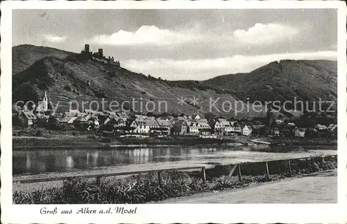 Alken Koblenz Mosel Panorama Kat. Alken