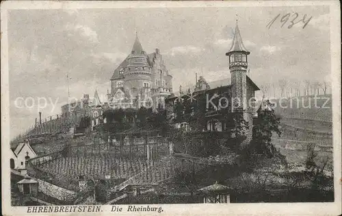 Ehrenbreitstein Rheinburg Kat. Koblenz