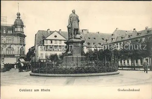 Koblenz Rhein Goebendenkmal Kat. Koblenz