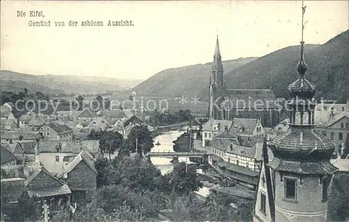 Gemuend Eifel Von der schoenen Aussicht Kat. Schleiden