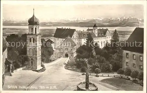 Heiligenberg Baden Schloss Alpenpanorama Kat. Heiligenberg