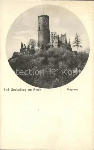 Bad Godesberg Burgruine Kat. Bonn