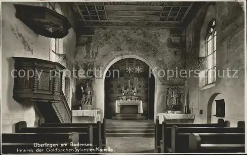 ueberlingen Bodensee Goldbacher Sylvester Kapelle innen Kat. ueberlingen