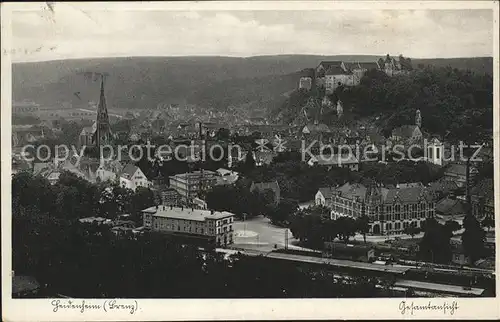 hf14071 Heidenheim Brenz Panorama mit Schloss Kategorie. Heidenheim an der Brenz Alte Ansichtskarten