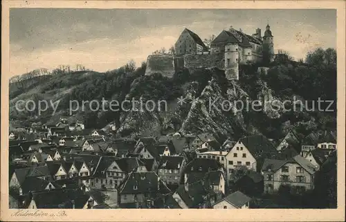 hf14097 Heidenheim Brenz Panorama mit Schloss Kategorie. Heidenheim an der Brenz Alte Ansichtskarten
