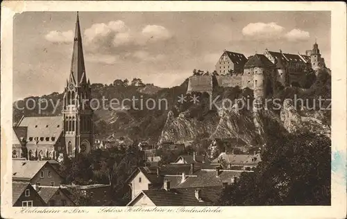 hf14101 Heidenheim Brenz Panorama mit Schloss und Pauluskirche Kategorie. Heidenheim an der Brenz Alte Ansichtskarten