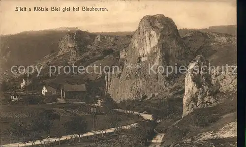 Blaubeuren Felsen Kat. Blaubeuren