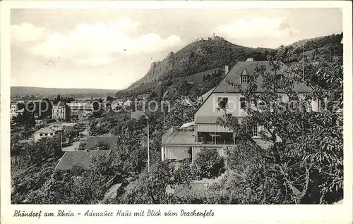 Rhoendorf Adenauer Haus Drachenfels Kat. Bad Honnef