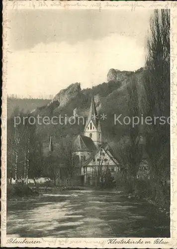 Blaubeuren Klosterkirche mit Blau Kat. Blaubeuren