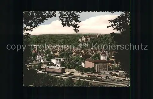 hf14218 Heidenheim Brenz Panorama mit Schloss Hellenstein Kategorie. Heidenheim an der Brenz Alte Ansichtskarten