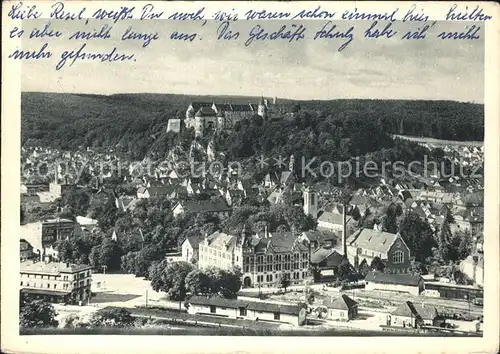hf14238 Heidenheim Brenz Panorama mit Schloss Kategorie. Heidenheim an der Brenz Alte Ansichtskarten
