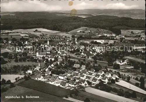 Muehlhofen Fliegeraufnahme Kat. Uhldingen Muehlhofen