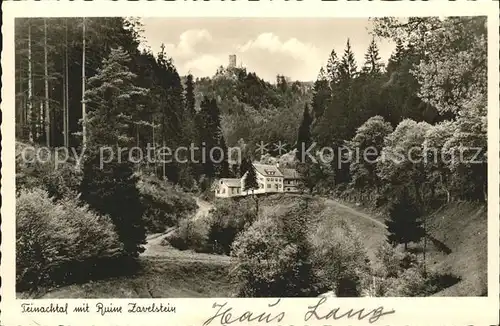 Zavelstein Teinachtal mit Burgruine Kat. Bad Teinach Zavelstein