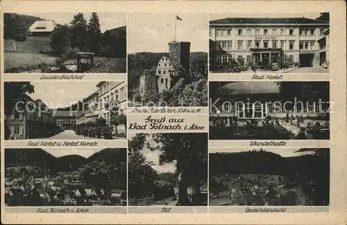 Bad Teinach Zavelstein Bad Hotel Wandelhalle Laudenbachhof Hotel Hirsch Ruine Zavelstein Kat. Bad Teinach Zavelstein