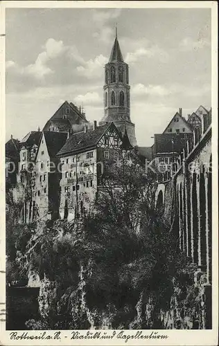 Rottweil Neckar Viadukt Kirchturm Kat. Rottweil