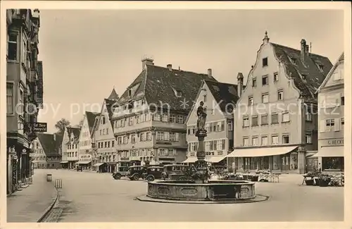 Biberach Riss Brunnen Autos Kat. Biberach an der Riss