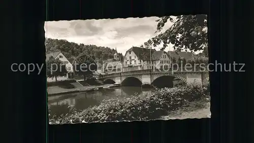 Sulz Neckar Panorama mit Bruecke Kat. Sulz am Neckar