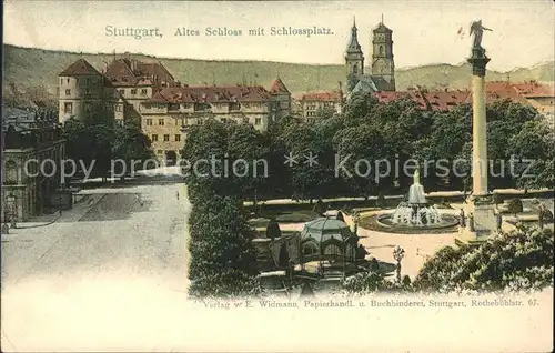 Stuttgart Altes Schloss mit Schlossplatz Kat. Stuttgart
