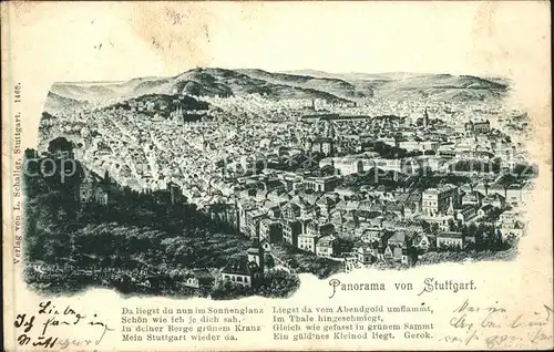 Stuttgart Panorama Kat. Stuttgart